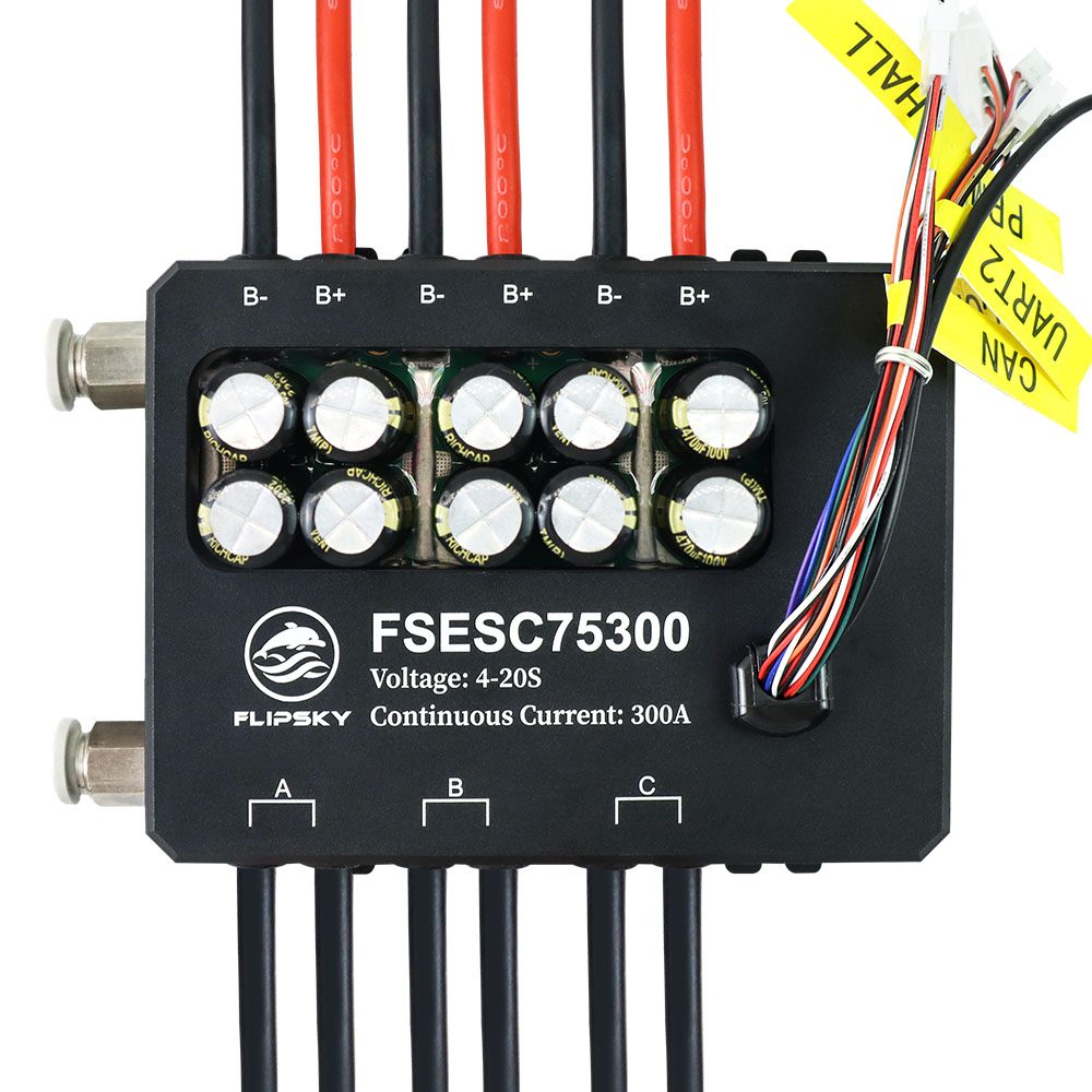 Vesc 75300 High Current Esc - Flipsky fsesc 75300 84v alta corrente