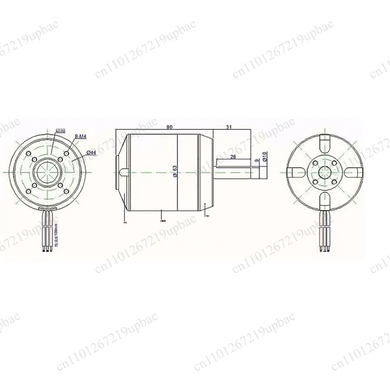 6384 Brushless Motor Sensored - 6384 Motor Sem Escovas Sensorizado 150KV