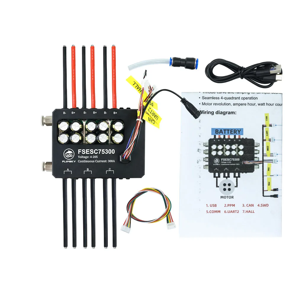 AvaCoreFlipsky Fsesc 75300 84v - Vesc 75300 High Current Esc avaliação e preço